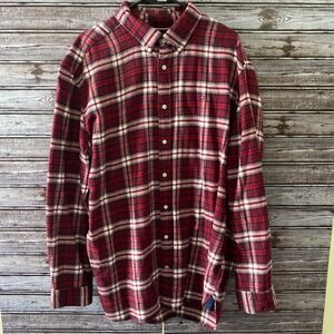 Tommy Hilfiger Men's Flannel Long-Sleeved Button-Down Shirt Sz XXL Regular Fit